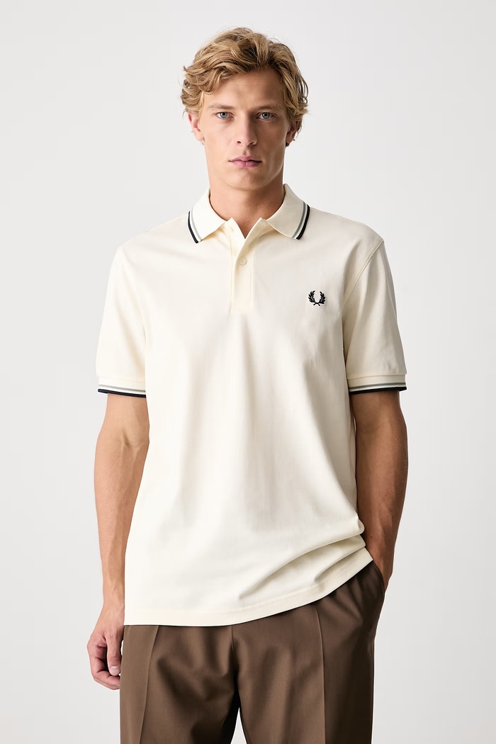 Fred Perry Polo męskie bawełniane beżowy M3600.68C