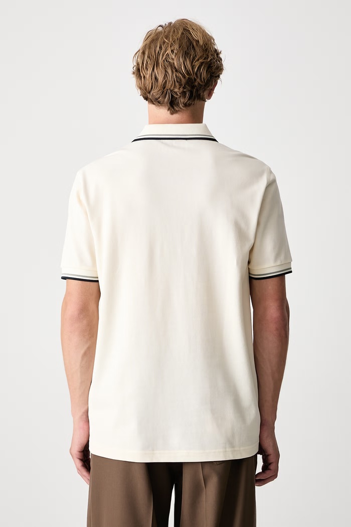 Odzież Fred Perry Polo męskie bawełniane M3600.68C beżowy