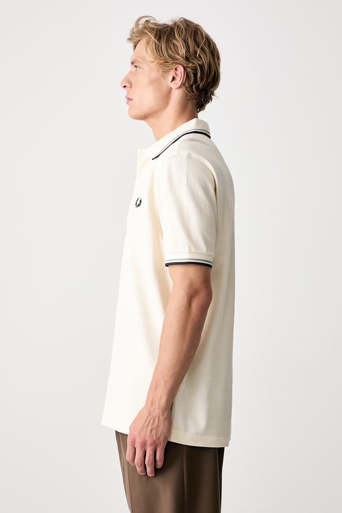 Polo męskie bawełniane Fred Perry M3600.68C beżowy
