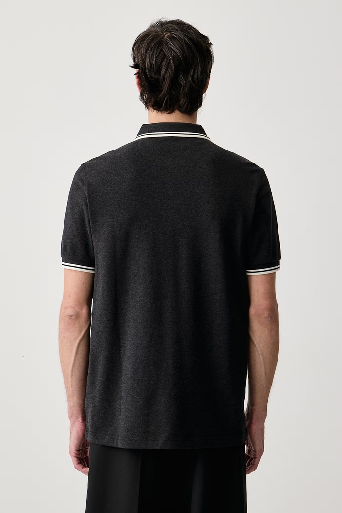 Odzież Fred Perry Polo męskie bawełniane M3600.89C szary