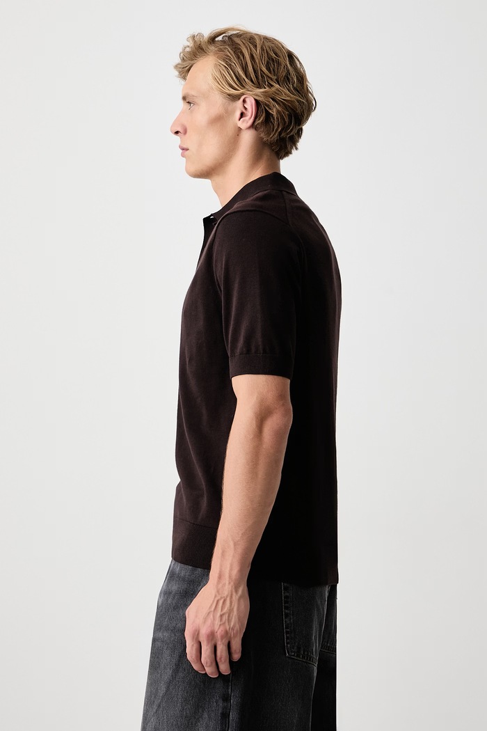 Polo męskie bawełniane Fred Perry K9725.33C brązowy