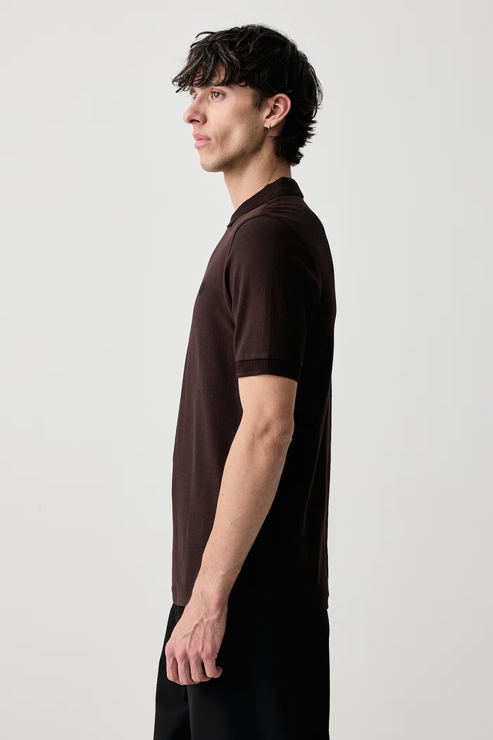 Polo męskie bawełniane Fred Perry M3400.33C brązowy