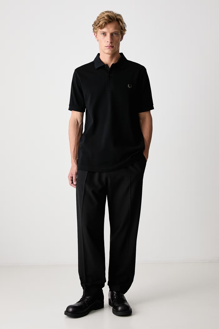 Fred Perry Polo męskie bawełniane M6000.13C czarny AW26