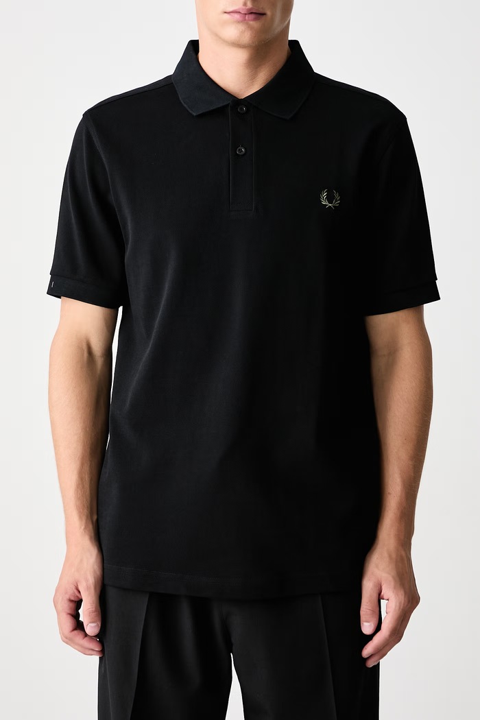 Polo męskie bawełniane Fred Perry czarny M6000.13C