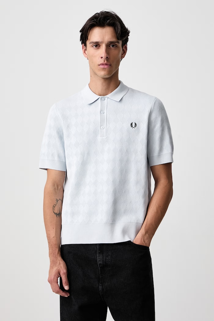 Fred Perry Polo męskie bawełniane niebieski K3310.28A