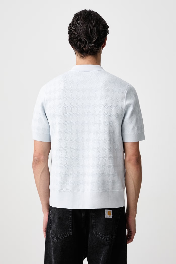 Odzież Fred Perry Polo męskie bawełniane K3310.28A niebieski