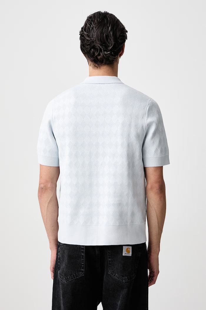 Odzież Fred Perry Polo męskie bawełniane K3310.28A niebieski