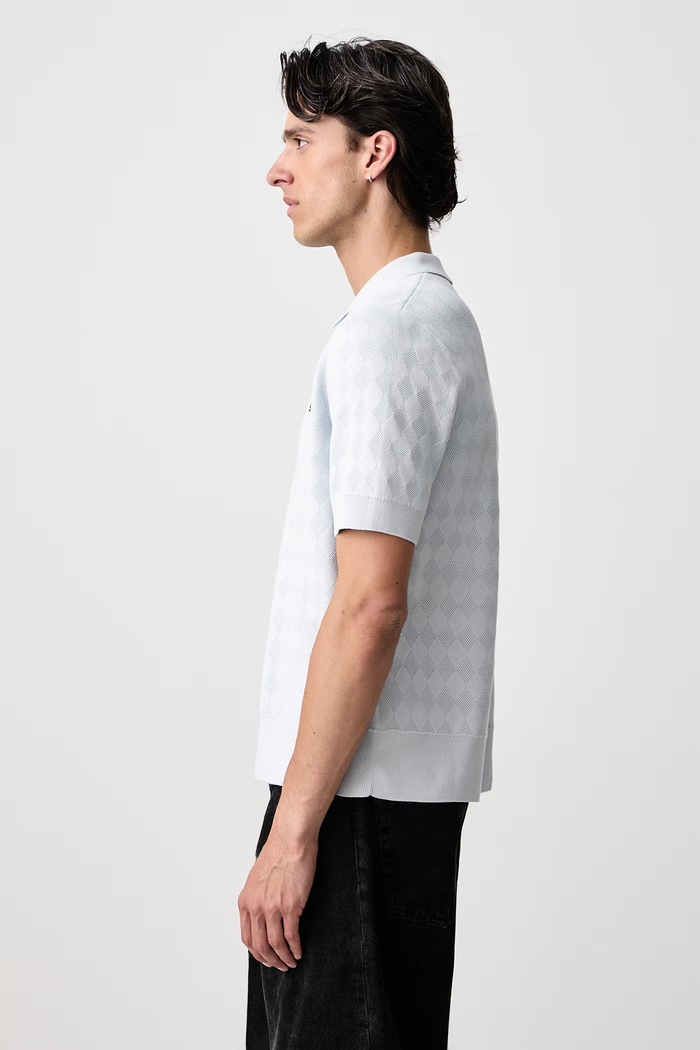 Polo męskie bawełniane Fred Perry K3310.28A niebieski