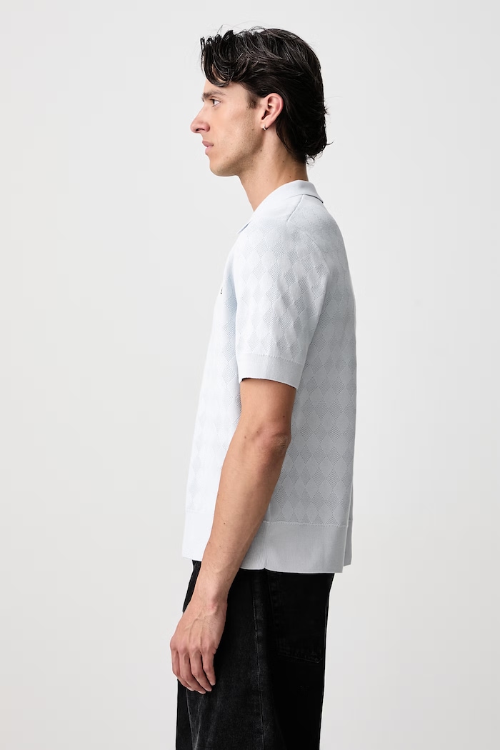 Polo męskie bawełniane Fred Perry K3310.28A niebieski