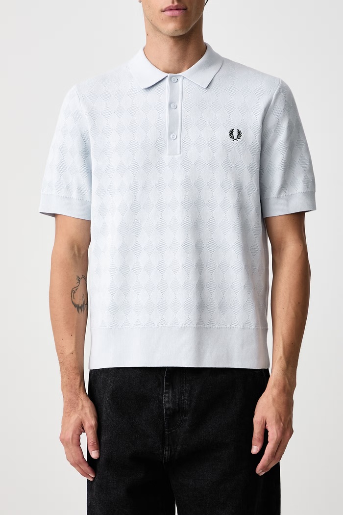 Polo męskie bawełniane Fred Perry niebieski K3310.28A