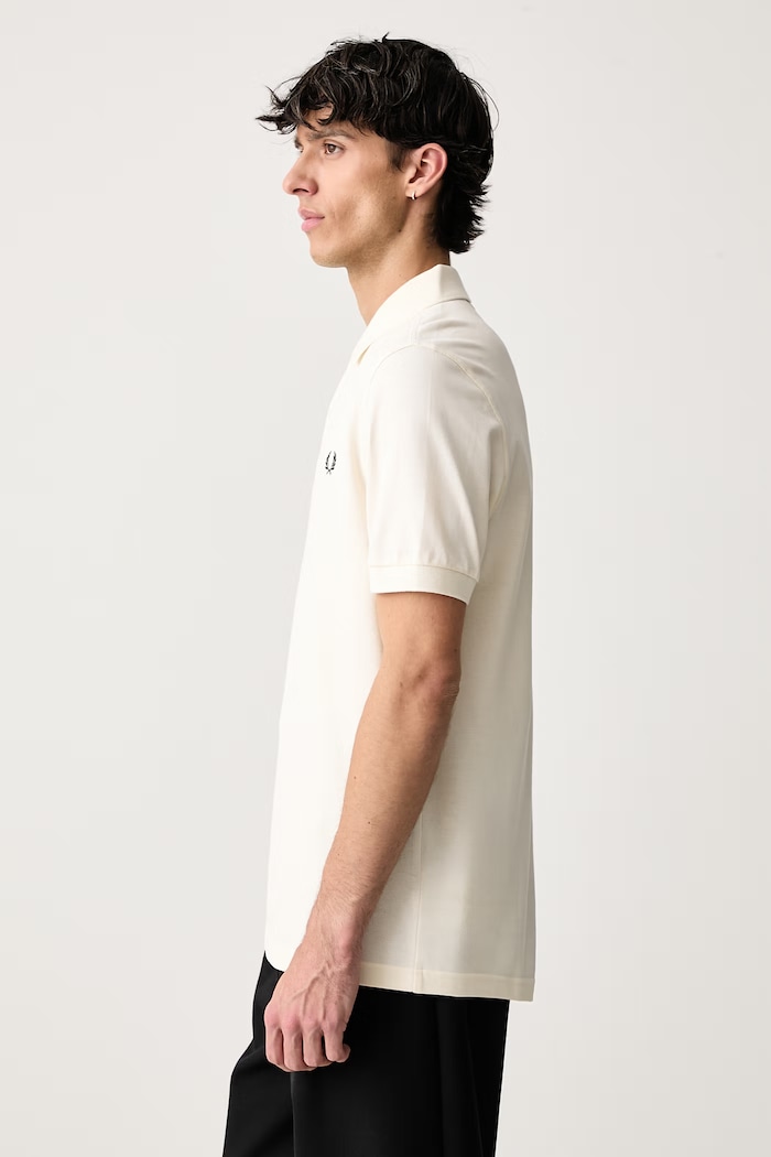 Polo męskie bawełniane Fred Perry M6000.V11 beżowy