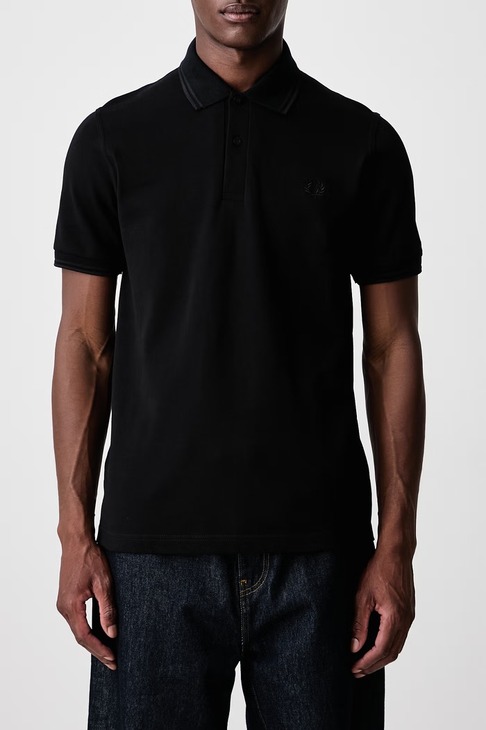 T-shirt męski bawełniany Fred Perry czarny M12.G32