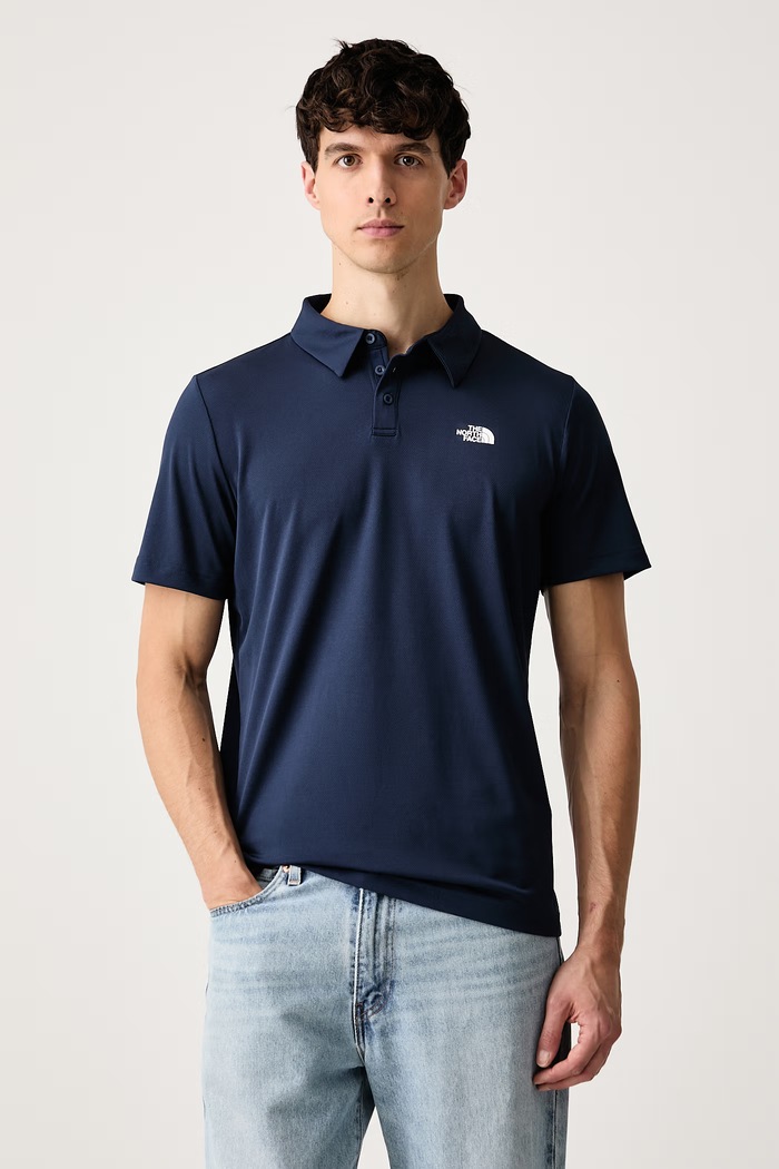 The North Face Αθλητικό πόλο μπλουζάκι σκούρο μπλε NF0A2WAZ8K21