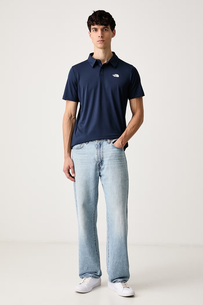 The North Face Αθλητικό πόλο μπλουζάκι NF0A2WAZ8K21 σκούρο μπλε AW26
