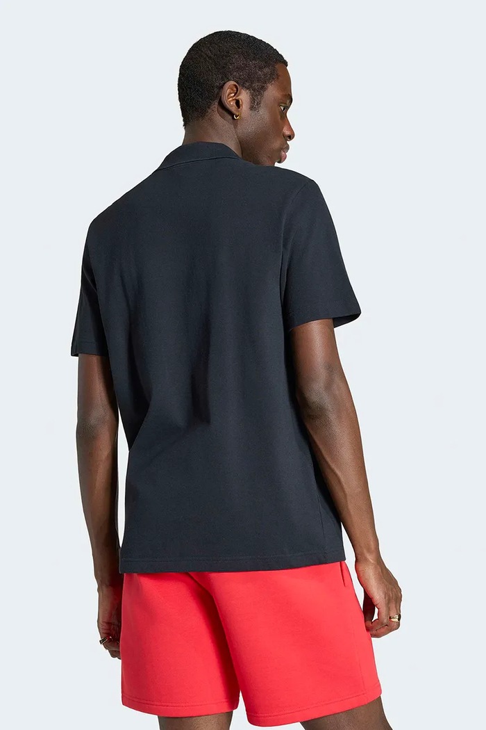 adidas Originals Πόλο ανδρικό βαμβακερό Trefoil Essentials KS8904 μαύρο AW26