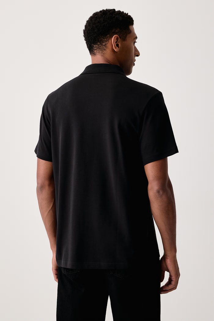 Oblečenie adidas Originals Polo tričko pánske bavlnené Trefoil Essentials KS8904 čierna