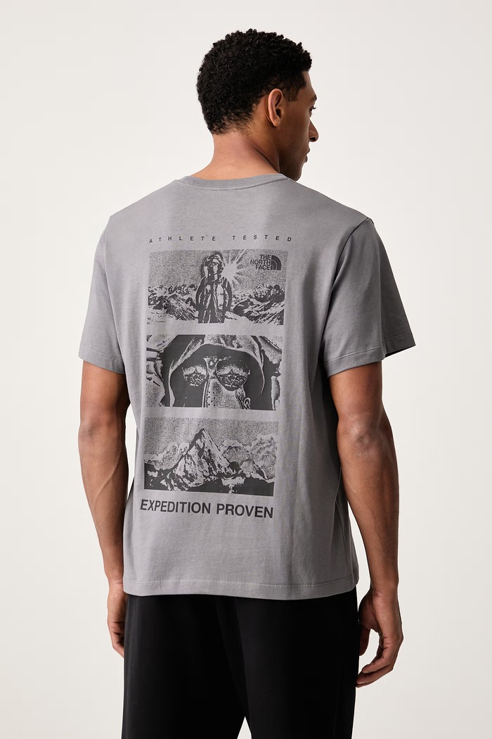 Odzież The North Face T-shirt męski bawełniany Relaxed NF0A8H6A0UZ1 szary