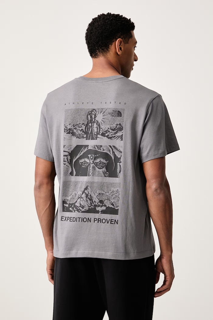 Odzież The North Face T-shirt męski bawełniany Relaxed NF0A8H6A0UZ1 szary