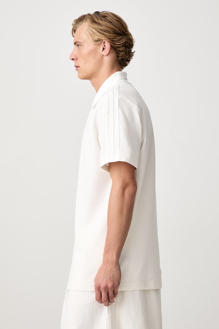Polo bawełniane męskie adidas Originals KV6674 beżowy