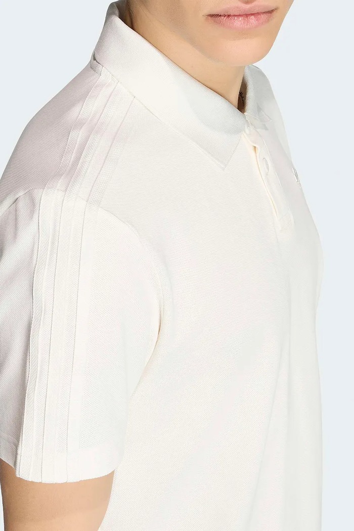 Polo bawełniane męskie adidas Originals beżowy KV6674
