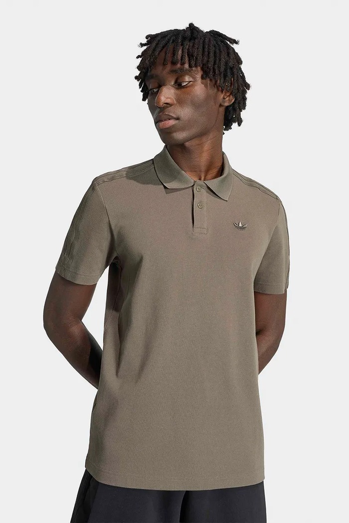 Polo bawełniane męskie adidas Originals KQ6975 zielony