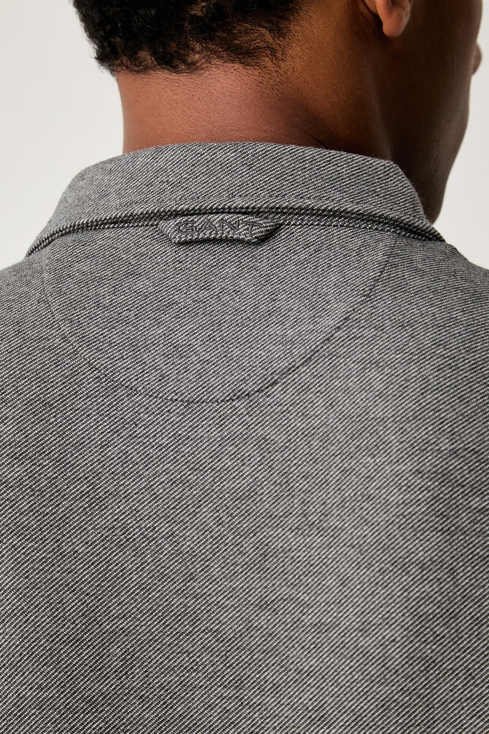 Longsleeve męski bawełniany z elastanem Gant szary 2014130
