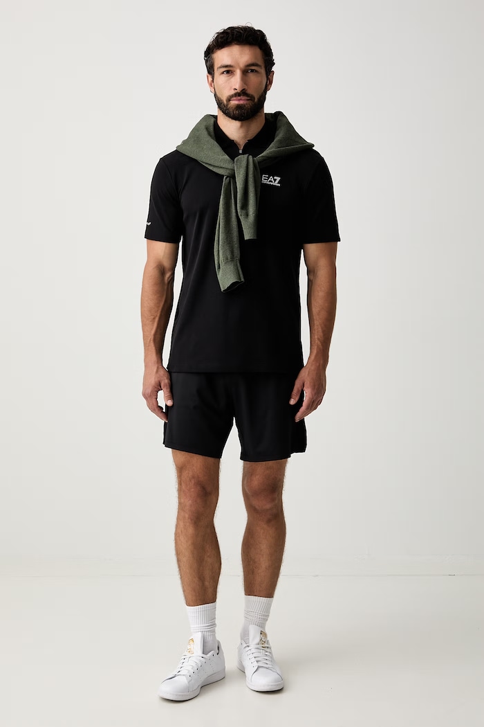 EA7 Emporio Armani polo tričko pánske AF27204.7M002480 čierna AW26