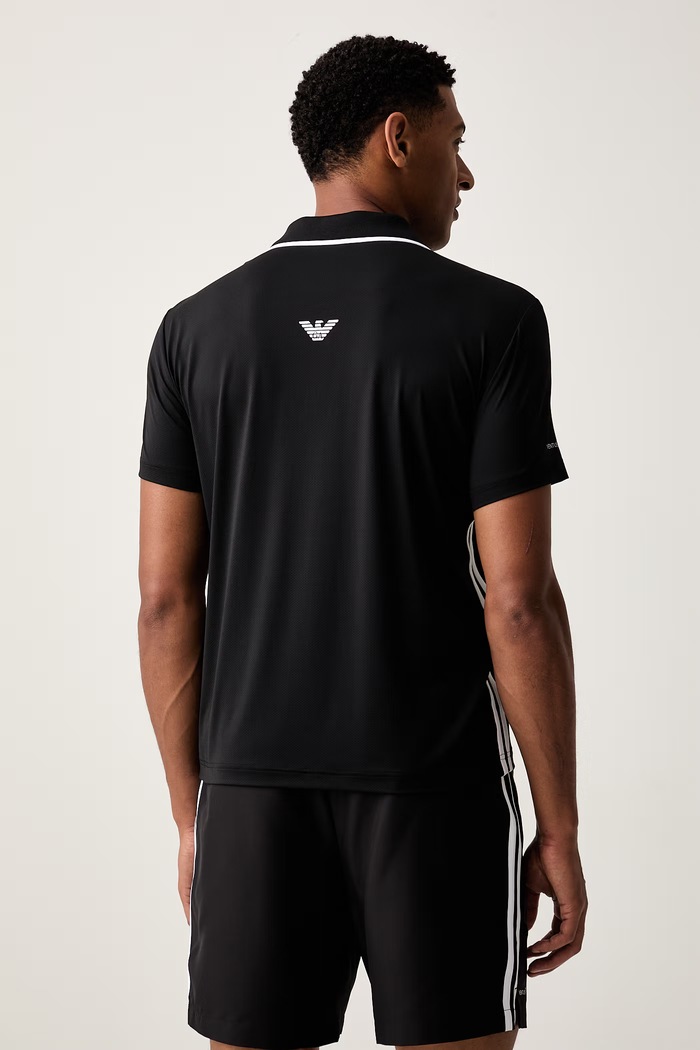 Odzież EA7 Emporio Armani polo sportowe męskie AF13689.7M002488 czarny
