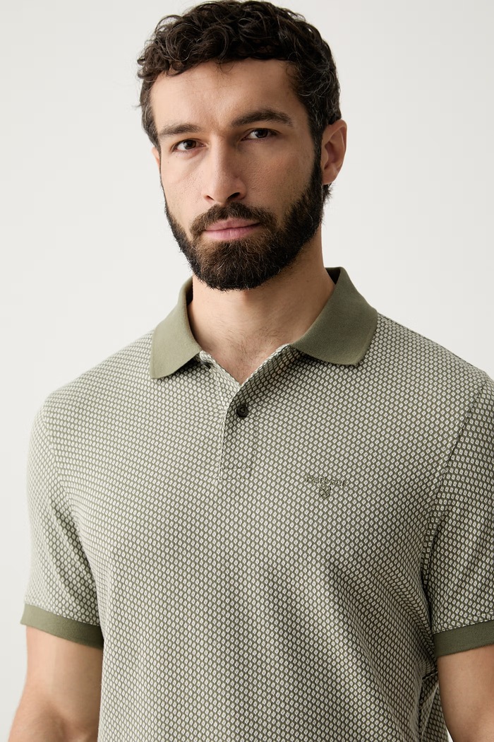 Barbour polo męskie bawełniane Copgrove zielony MML1561