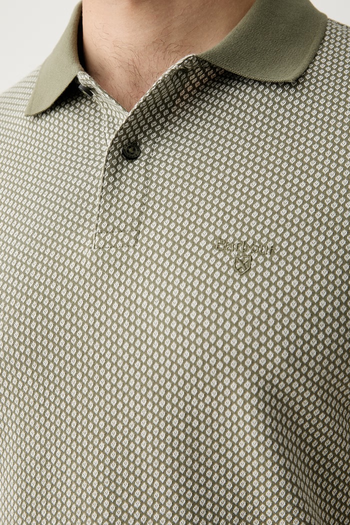 Barbour polo męskie bawełniane Copgrove MML1561 zielony