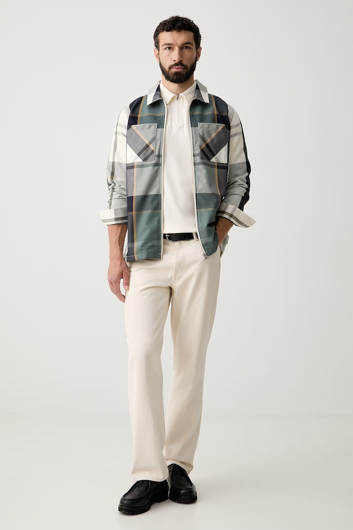 Barbour поло чоловіче бавовняне Crakehall MML1560 бежевий AW26