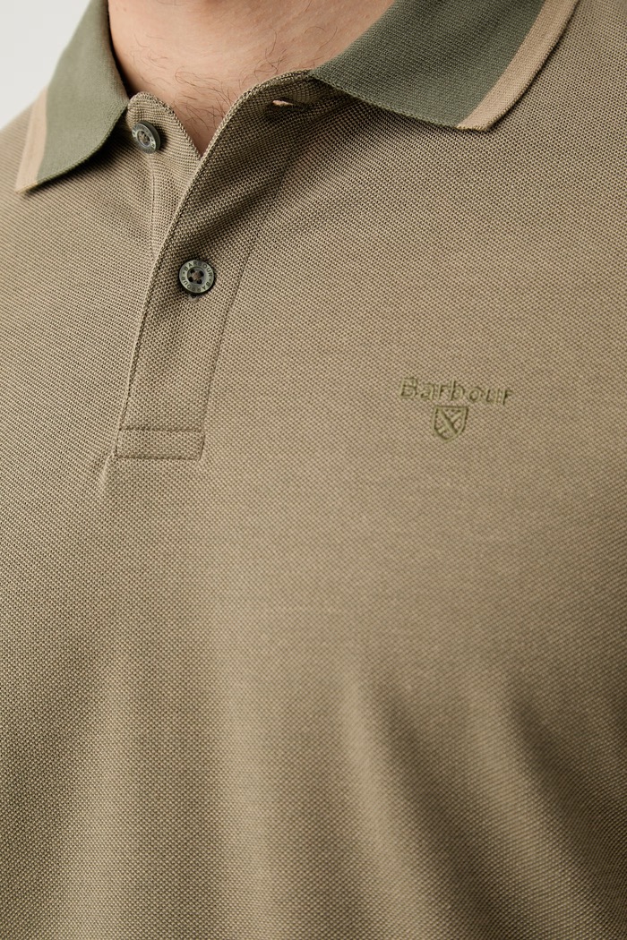 Barbour polo męskie bawełniane Bernard MML1311 zielony
