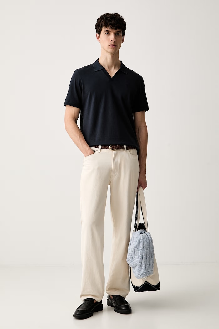 Joop! polo męskie bawełniane 30103401 granatowy AW26