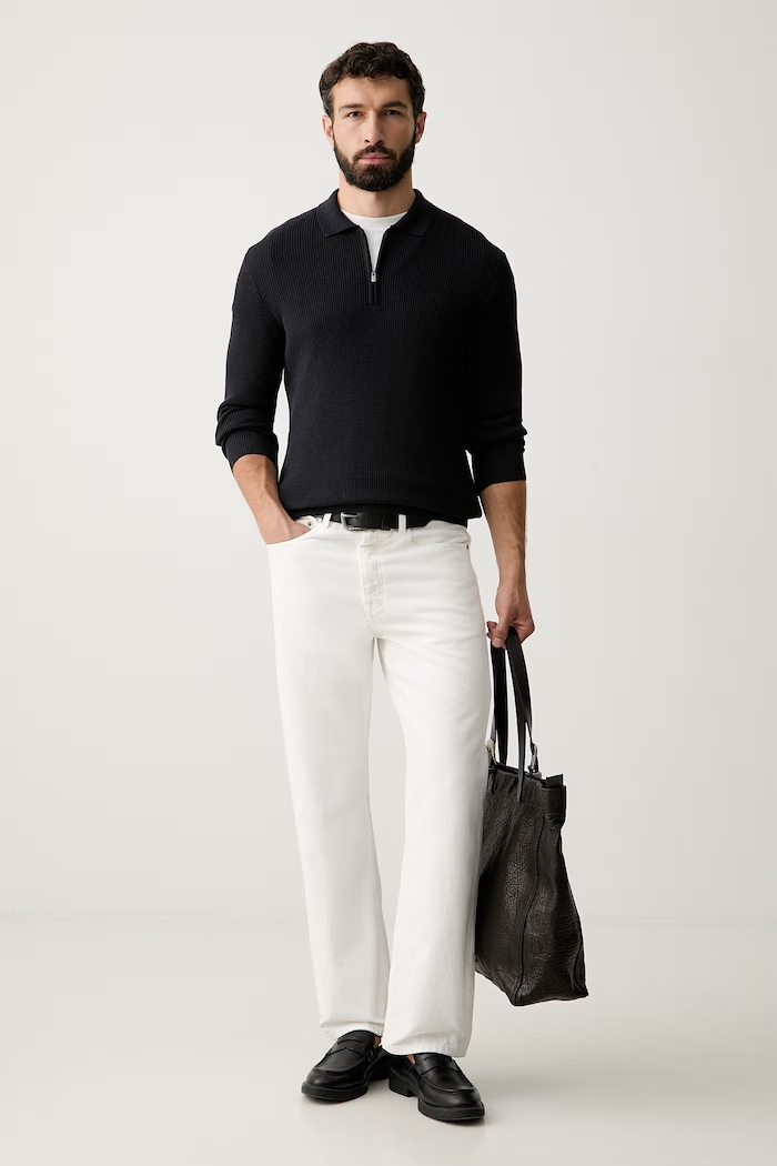 Joop! sweter męski bawełniany 30103214 granatowy AW26