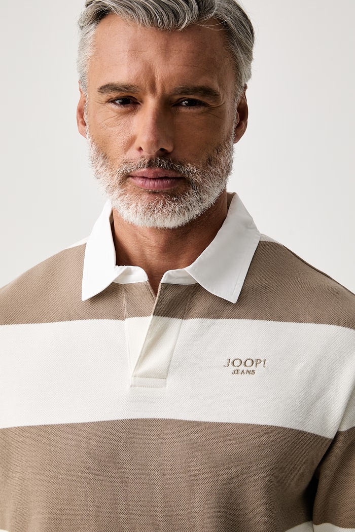 Joop! longsleeve męski bawełniany beżowy 30103316