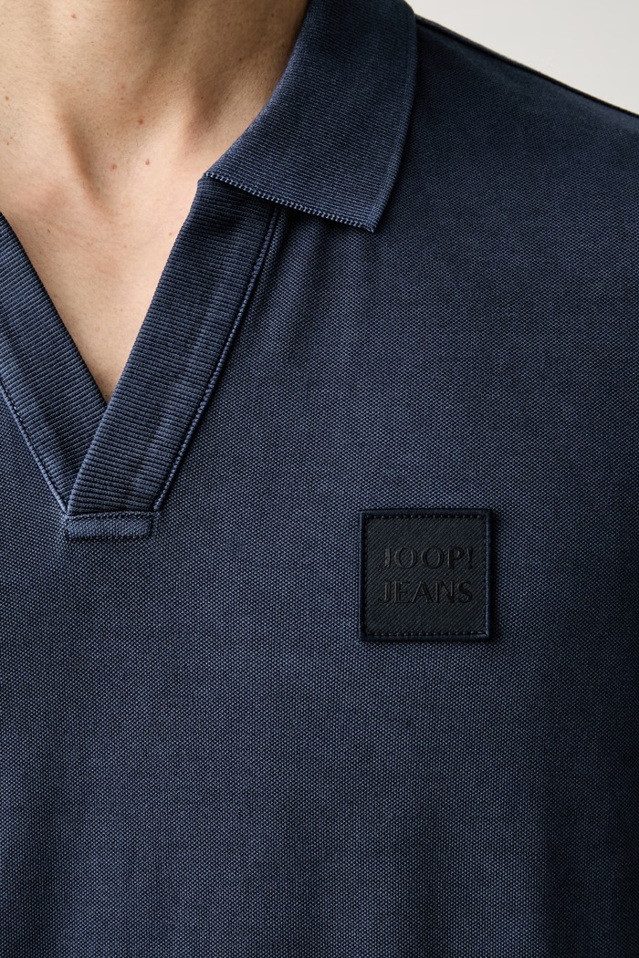 Joop! polo męskie bawełniane z elastanem 30103297 granatowy