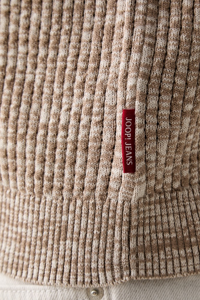 Joop! polo swetrowe męskie bawełniane 30103132 beżowy