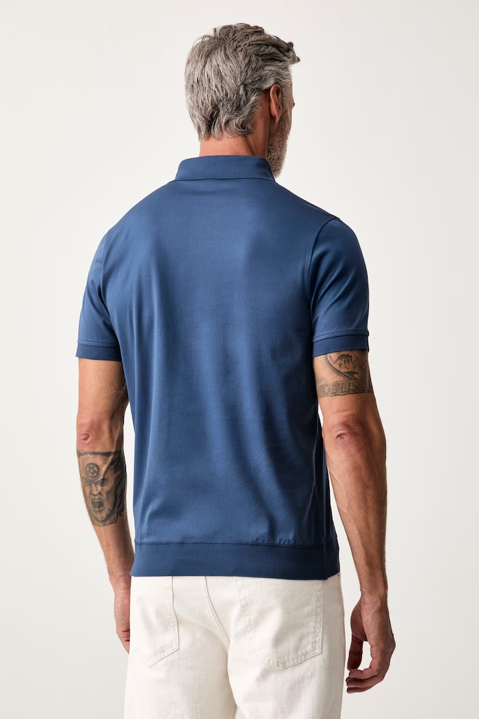 Odjeća Karl Lagerfeld polo majica za muškarce od pamuka 563200.745001 mornarsko plava