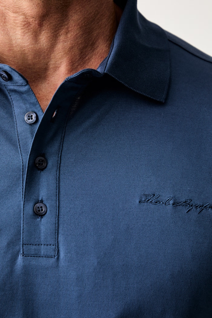 Karl Lagerfeld polo majica za muškarce od pamuka 563200.745001 mornarsko plava