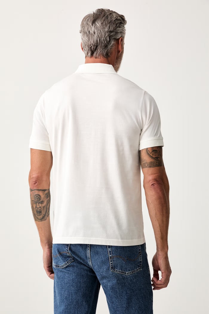 Odzież Karl Lagerfeld polo męskie bawełniane 563200.745002 beżowy