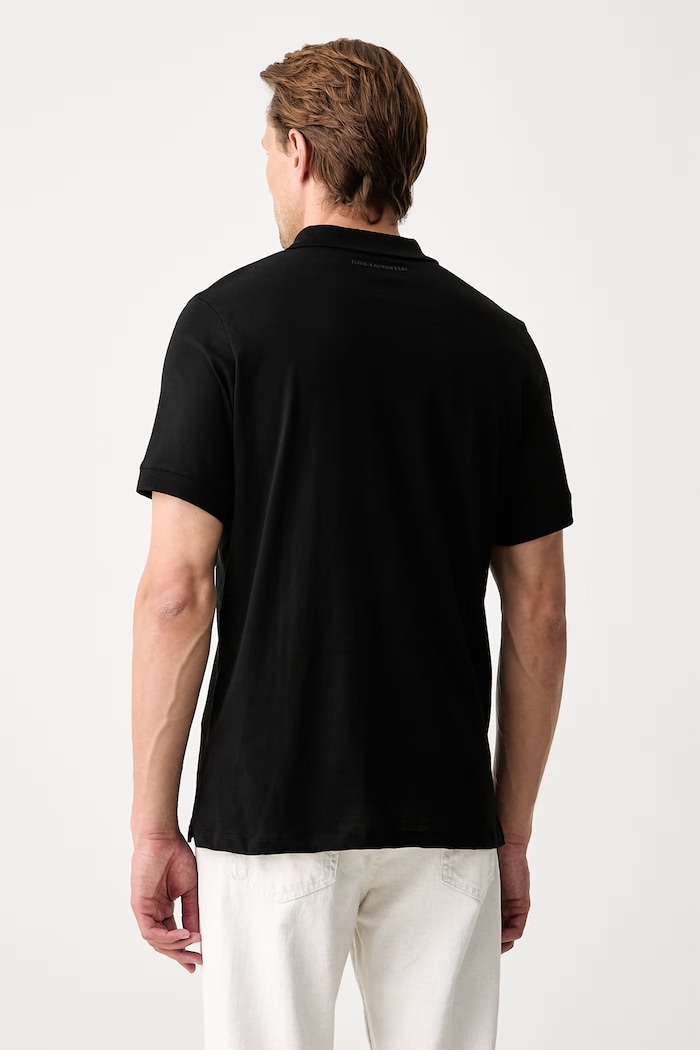 Abbigliamento Karl Lagerfeld polo da uomo in cotone 563224.745025 nero