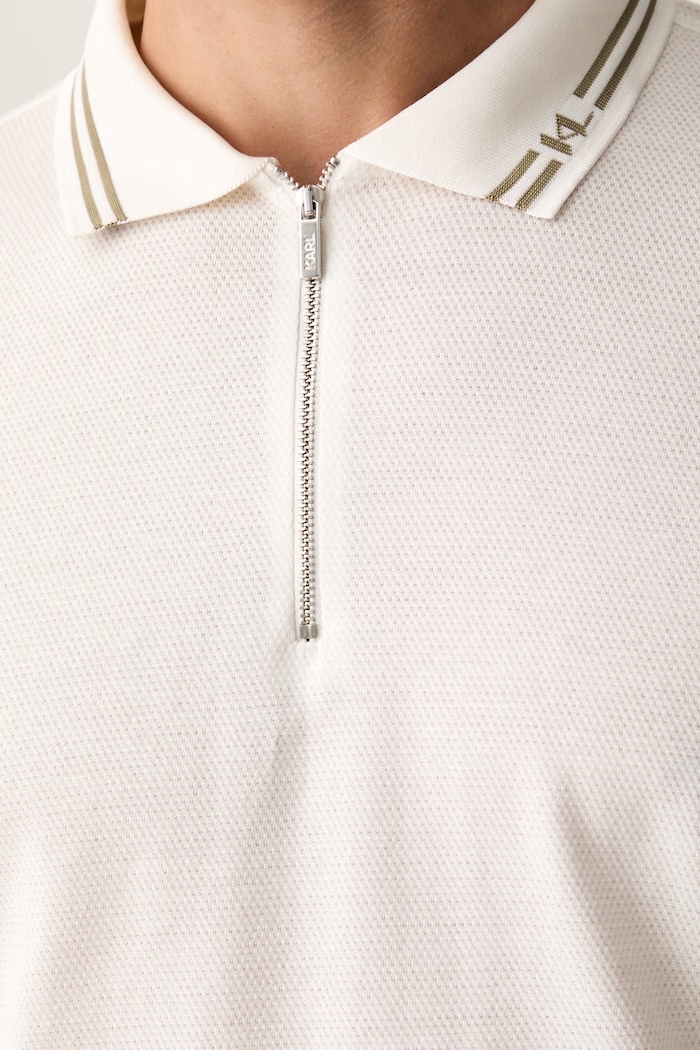 Karl Lagerfeld polo męskie bawełniane 563201.745005 beżowy