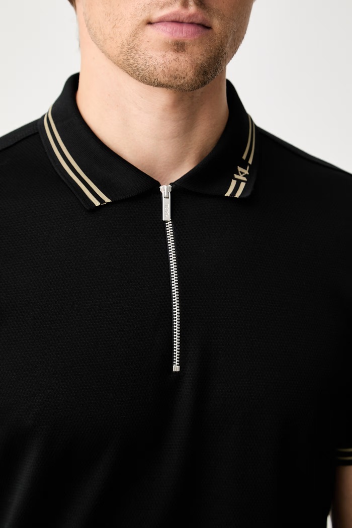 Karl Lagerfeld polo da uomo in cotone 563201.745005 nero
