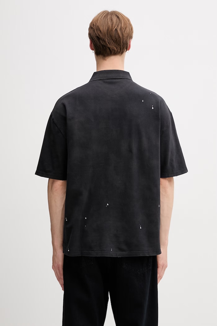 Дрехи Carhartt WIP S/S Painter тениска с яка от памук мъжка I036856 черен