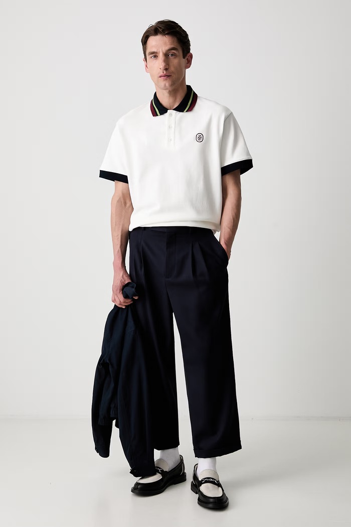 Drôle de Monsieur polo męskie bawełniane D Mirror L.PL152.CO264