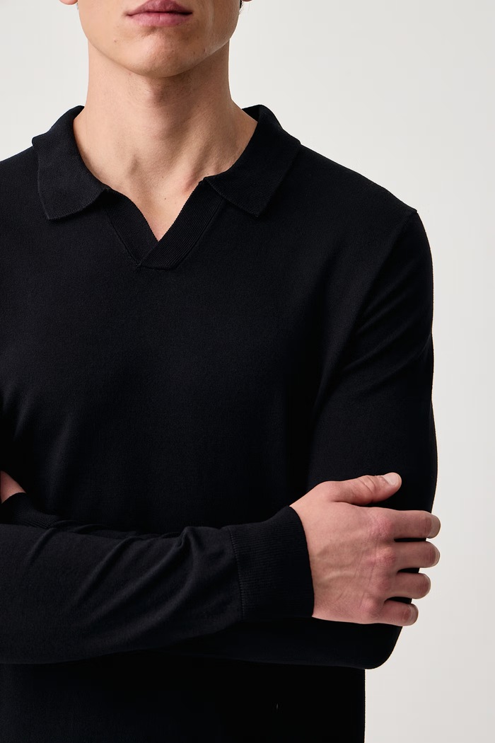 Sweter męski z wiskozą Lindbergh 30.800803 granatowy