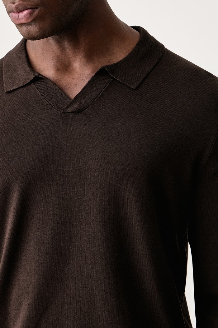 Sweter męski z wiskozą Lindbergh 30.800803 brązowy