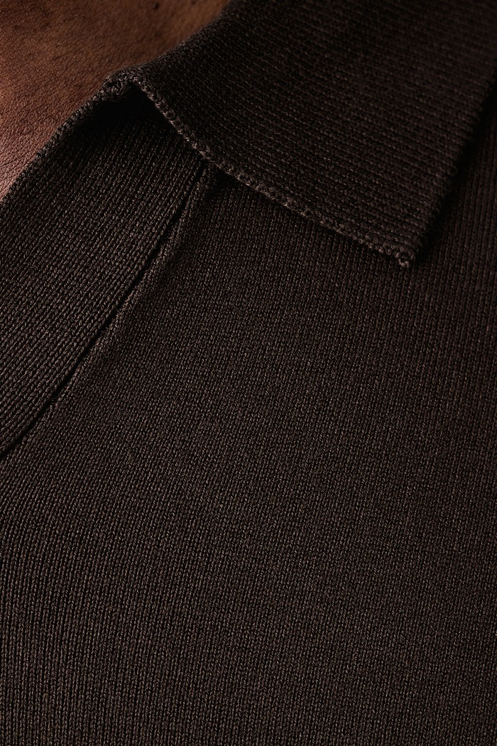 Sweter męski z wiskozą Lindbergh brązowy 30.800803