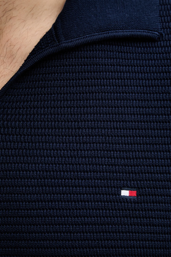 Tommy Hilfiger férfi pamut póló MW0MW43243 sötétkék