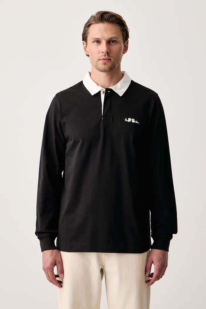 PS Paul Smith Longsleeve męski bawełniany czarny M2R.A233E.W22642